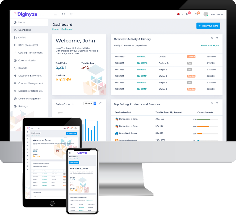 Diginyze Dashboard