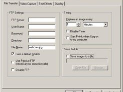 File transfer settings dialog