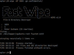 Linux Wipe 2.0