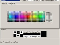 Font & Color Chooser