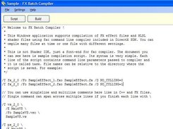 Compilation script edit tab.