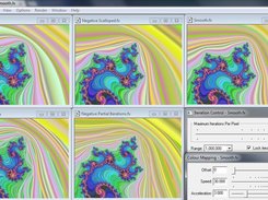 Examples of the 5 types of Mandelbrot created by this plugin