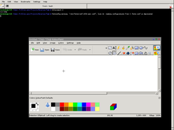 FXwm with kolourpaint using konsole as the supervisor