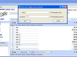 Screen shot main form + user query password dialog