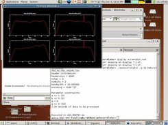 screenshot of autocorrelator running
