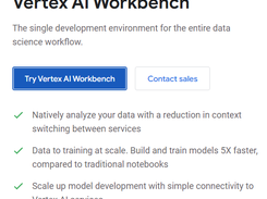 Google Cloud Vertex AI Workbench Screenshot 1