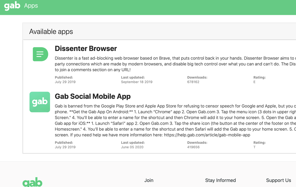 Gab Screenshot 1