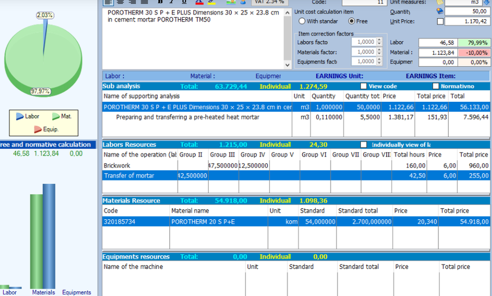 GALA construction software Screenshot 1