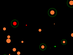 Mode three planets. Planet with green greens are user owned.