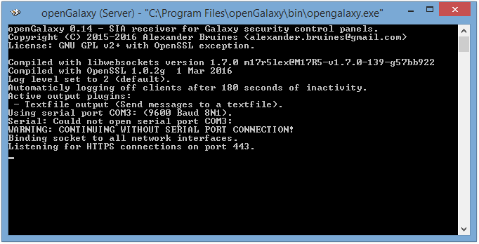 Honeywell Galaxy Programming Software