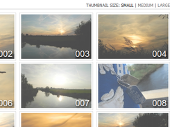Thumbnail sizes