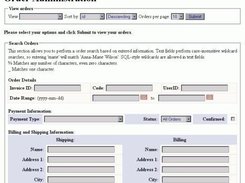 Orders Administration