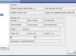 Disk and partition info