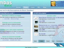 Le site de la communauté Gambasienne avec le design de noë