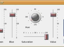 Color Mixer using Potentiometer controls