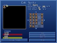 The sprite editor.