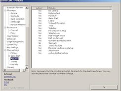 Gamers.IRC 5.20 setup, modules