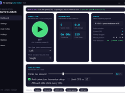 Dashboard - live CPS & game stats