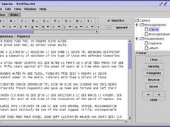 Ganza's main window using the Java look and feel. (Linux)
