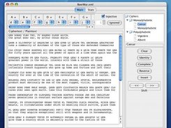 Ganza's main window using the Aqua LAF. (Mac OS X)