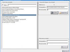 Gestion des produits mis en vente