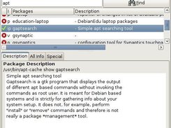 the gaptsearch app with the metacity 'clearlooks' theme