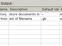 Fill settings data in table and save