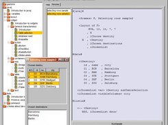 Table selection sample & Code