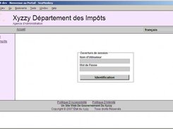 Login screen in French.