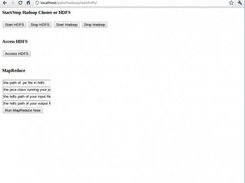 Web-based hadoop distributed file system