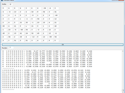 solution of a random 10x10 matrix