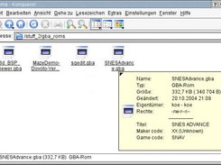 Konqueror tool-tip with GBA metadata