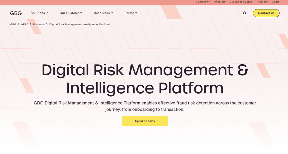 GBG Digital Risk Management & Intel Screenshot 1