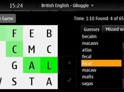 GBoggle screenshot 3 (maemo)