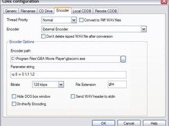 CDEx setup dialog