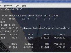 The GBTIDL command line that produced the W3OH plot