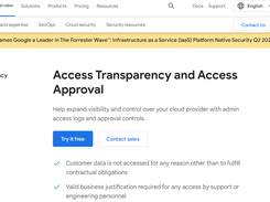 Google Cloud Acccess Transparency Screenshot 1