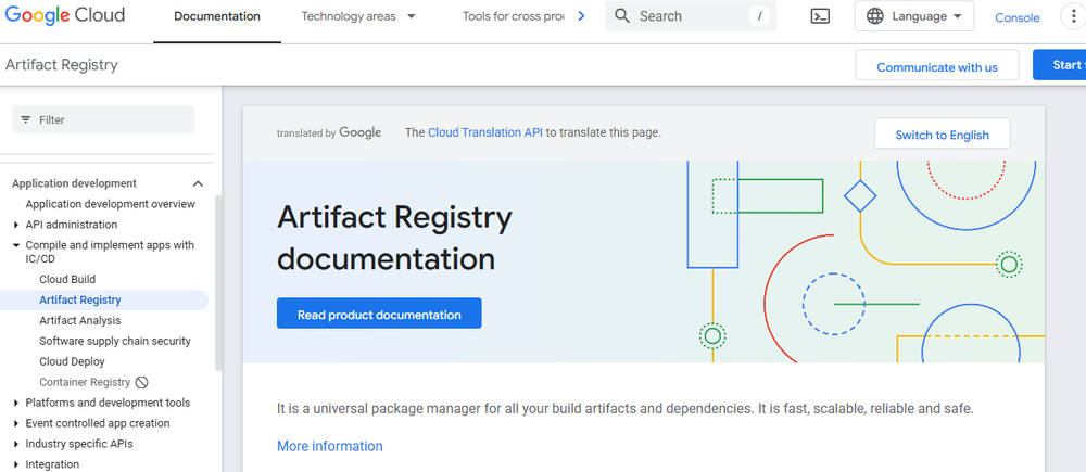 Google Cloud Artifact Registry Screenshot 1