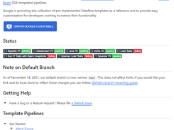 Google Cloud Dataflow Template Pipelines Screenshot 1