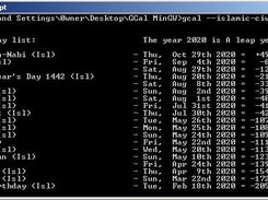 Gcal for Windows Screenshot 4
