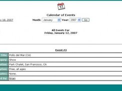 Daily View (Appearance can be customized with CSS)