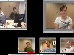 Screenshot of a running videoconference