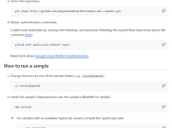 Google Cloud Platform Node.js Samples Screenshot 1