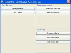 The main Window of TotalControl