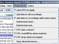 Recommended preferences