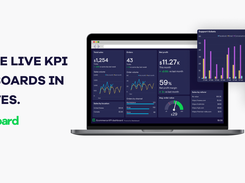 Create live KPI dashboards in minutes. No coding or training required.