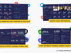 Every part of your organisation can surface metrics that matter to them and show progress towards their goals.