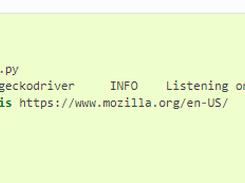 geckodriver Screenshot 2