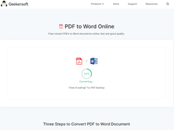 Geekersoft PDF to Word Online Screenshot 1