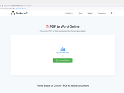 Geekersoft PDF to Word Online Screenshot 1